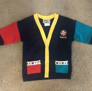Vintage boys sweater cardigan by Jammers